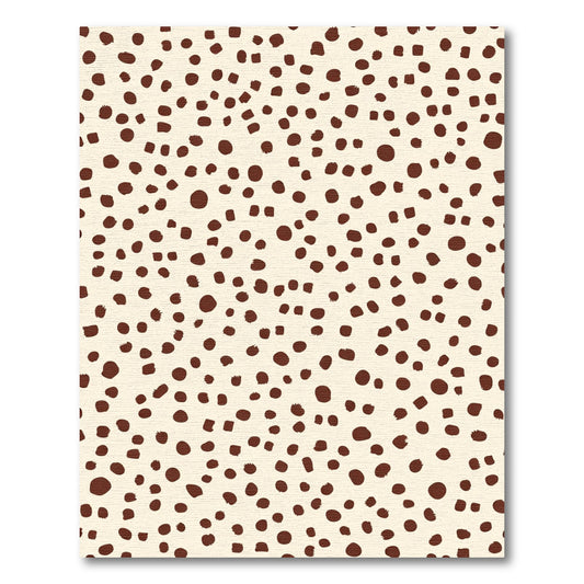 Scattered Speckled Brown Cream Rug