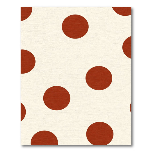 Charming Crimson Dot Arrangement Rug