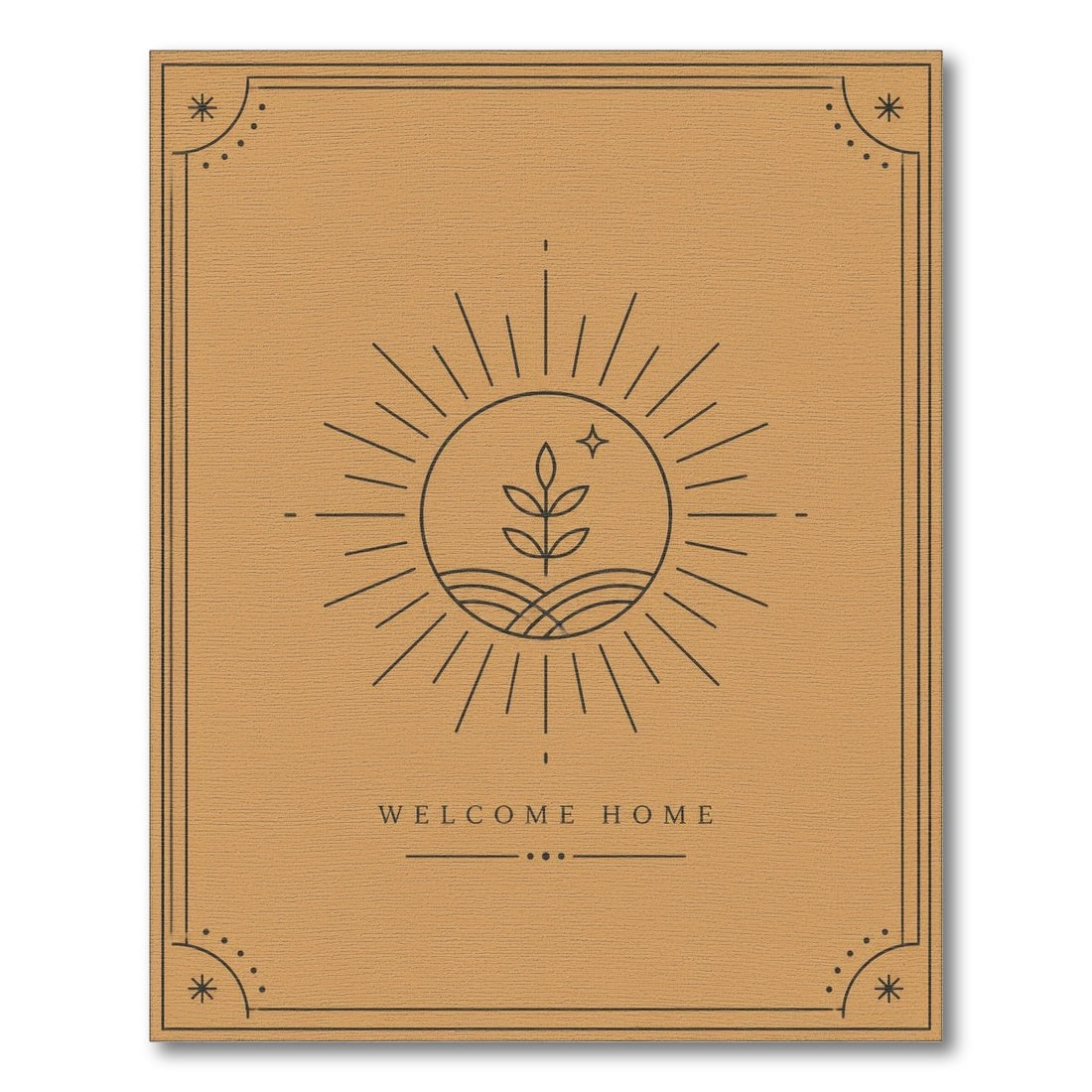 Welcome Home Terracotta Area Rug