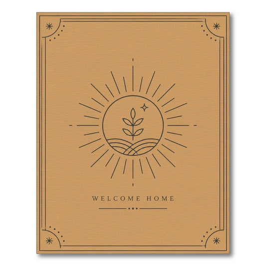 Welcome Home Terracotta Area Rug