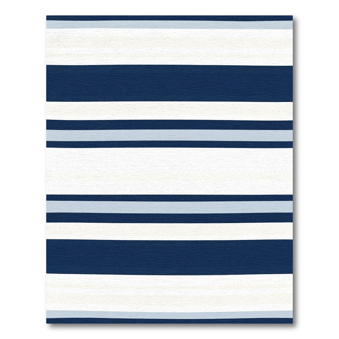 Navy Blue Stripe Wide Comfort Rug