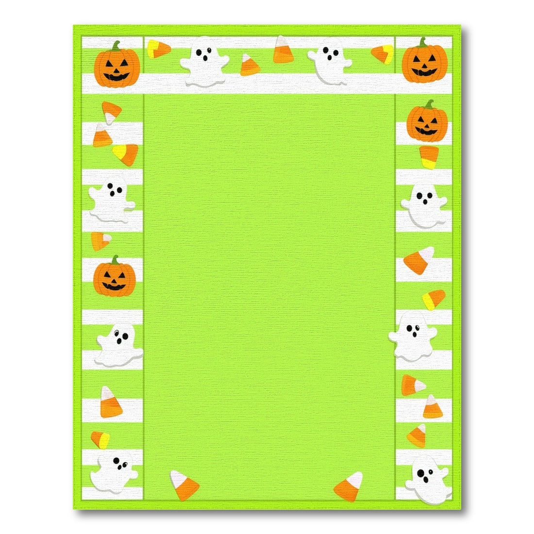 Green Halloween Kids Pumpkin Ghost Area Rug