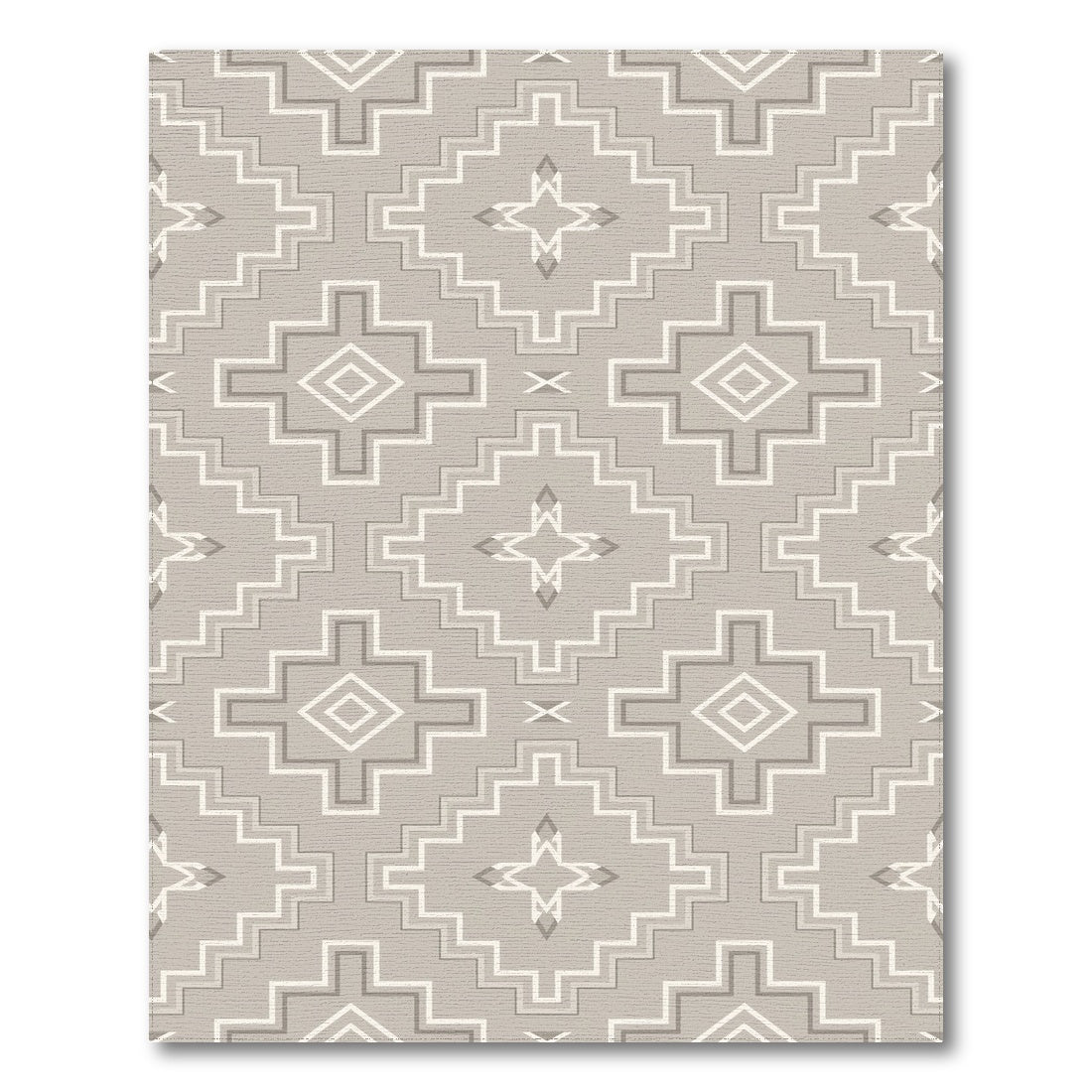 Beige Southwestern Geometric Area Rug
