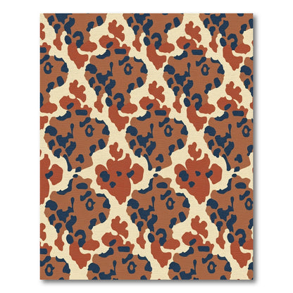 Earthy Blended Organic Camo Rug