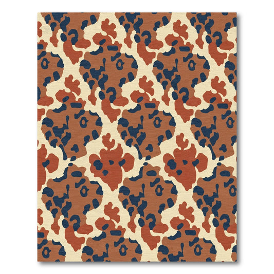 Earthy Blended Organic Camo Rug