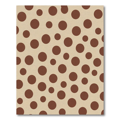 Brown Polka Dot Background Rug