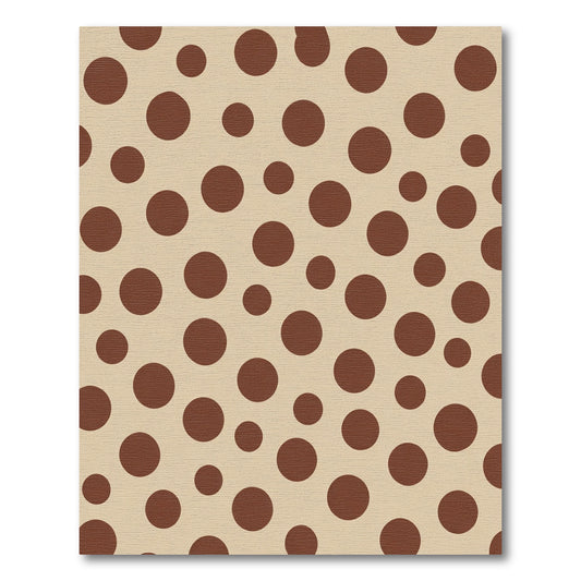 Brown Polka Dot Background Rug