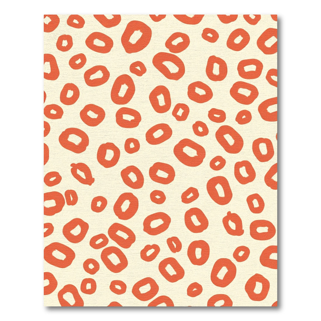 Bold Orange Spotty Abstract Rug