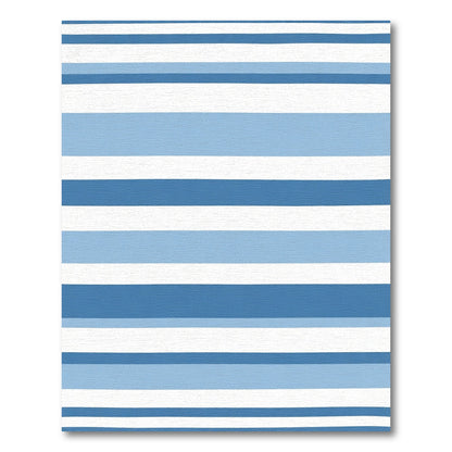 Modern Blue Indigo Stripe Rug