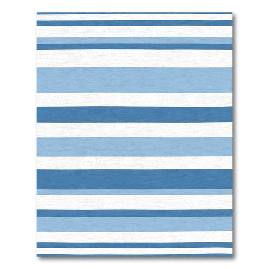 Modern Blue Indigo Stripe Rug