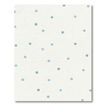 Light Blue Speckled Dot Scatter Rug