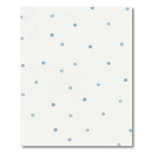 Light Blue Speckled Dot Scatter Rug