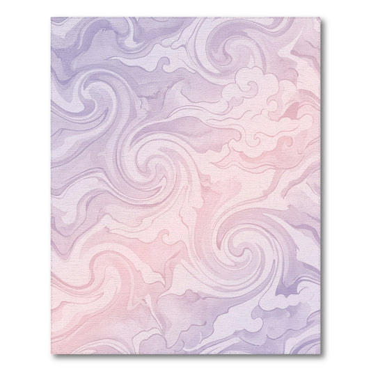 Purple Swirl Abstract Area Rug