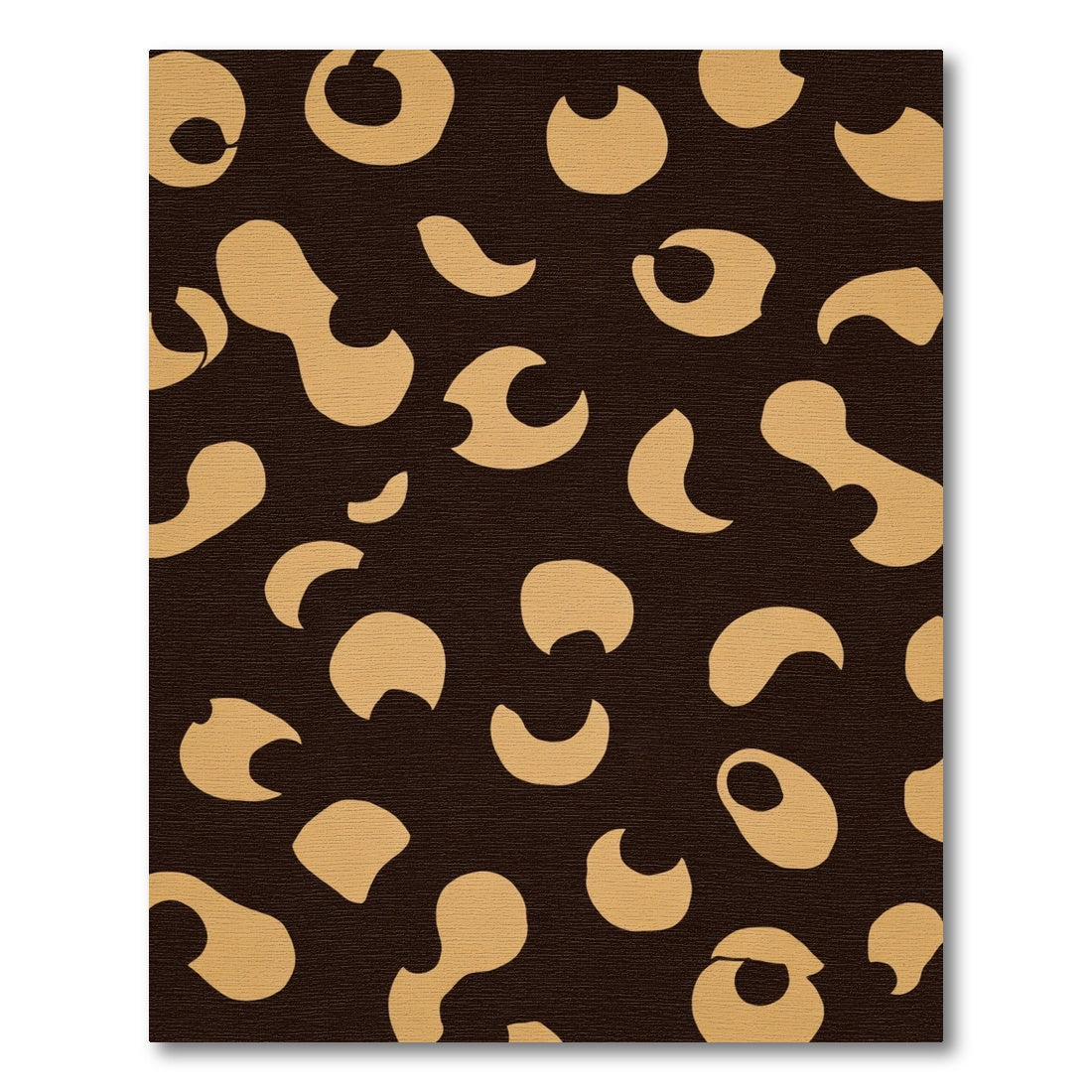 Chic Ochre Organic Shapes Rug