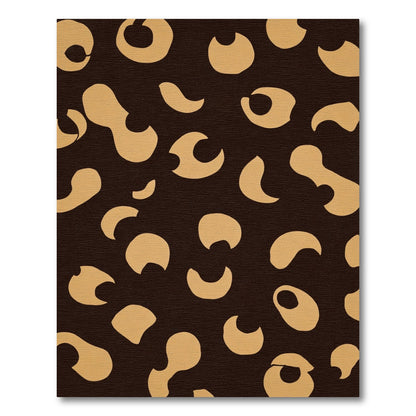 Chic Ochre Organic Shapes Rug