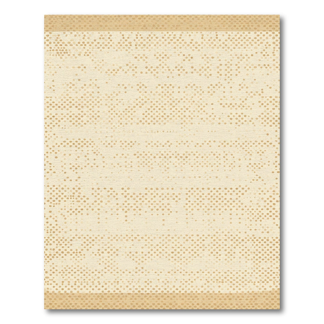Neutral Beige Dotted Stripe Rug
