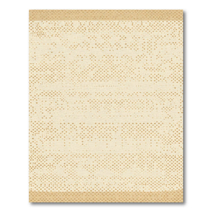 Neutral Beige Dotted Stripe Rug