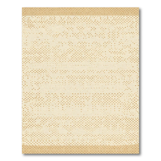 Neutral Beige Dotted Stripe Rug