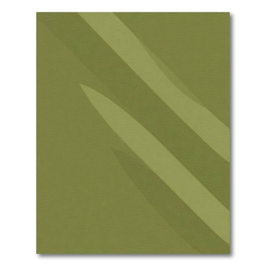 Olive Green Serpentine Stripe Rug