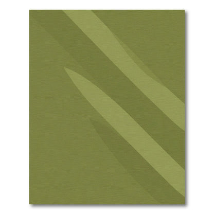 Olive Green Serpentine Stripe Rug