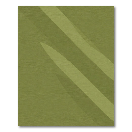 Olive Green Serpentine Stripe Rug