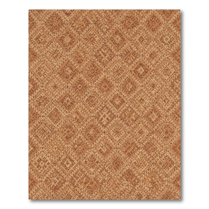 Brown and Tan Brown Southwestern Geometric Area Rug