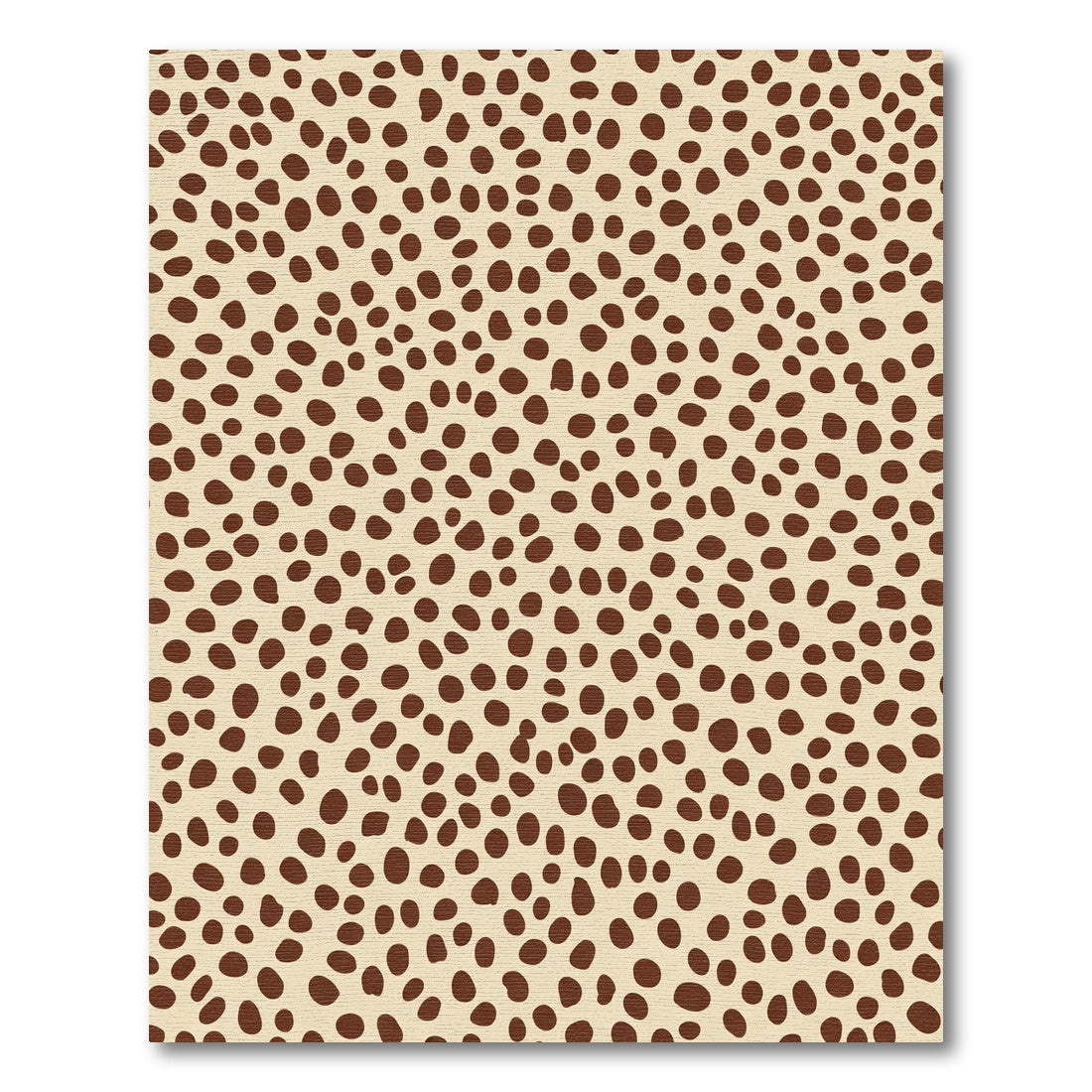 Tan Brown Spotted Animal Print Rug