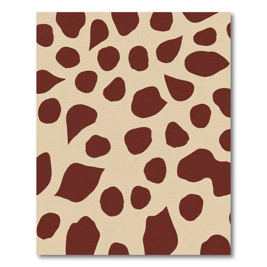 Brown Spots Cream Contemporary Rug