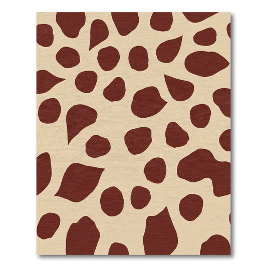 Brown Spots Cream Contemporary Rug
