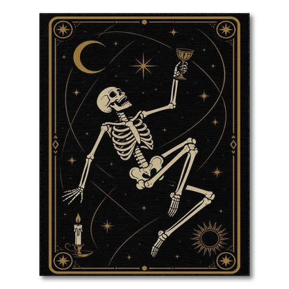 Celestial Skeleton Tarot Area Rug