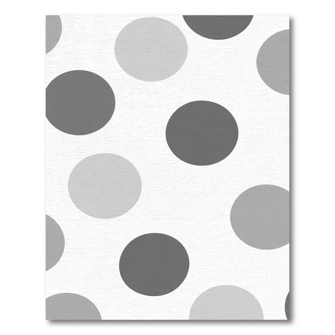 Monochromatic Gray Polka Dot Rug