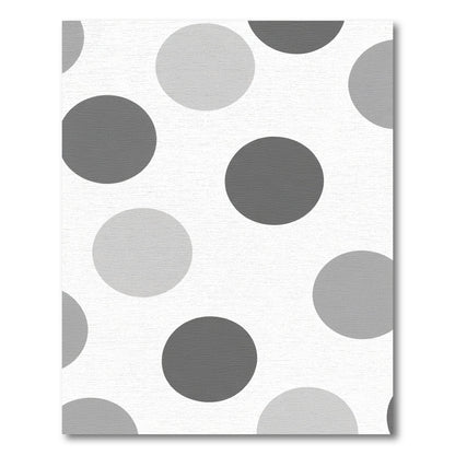 Monochromatic Gray Polka Dot Rug