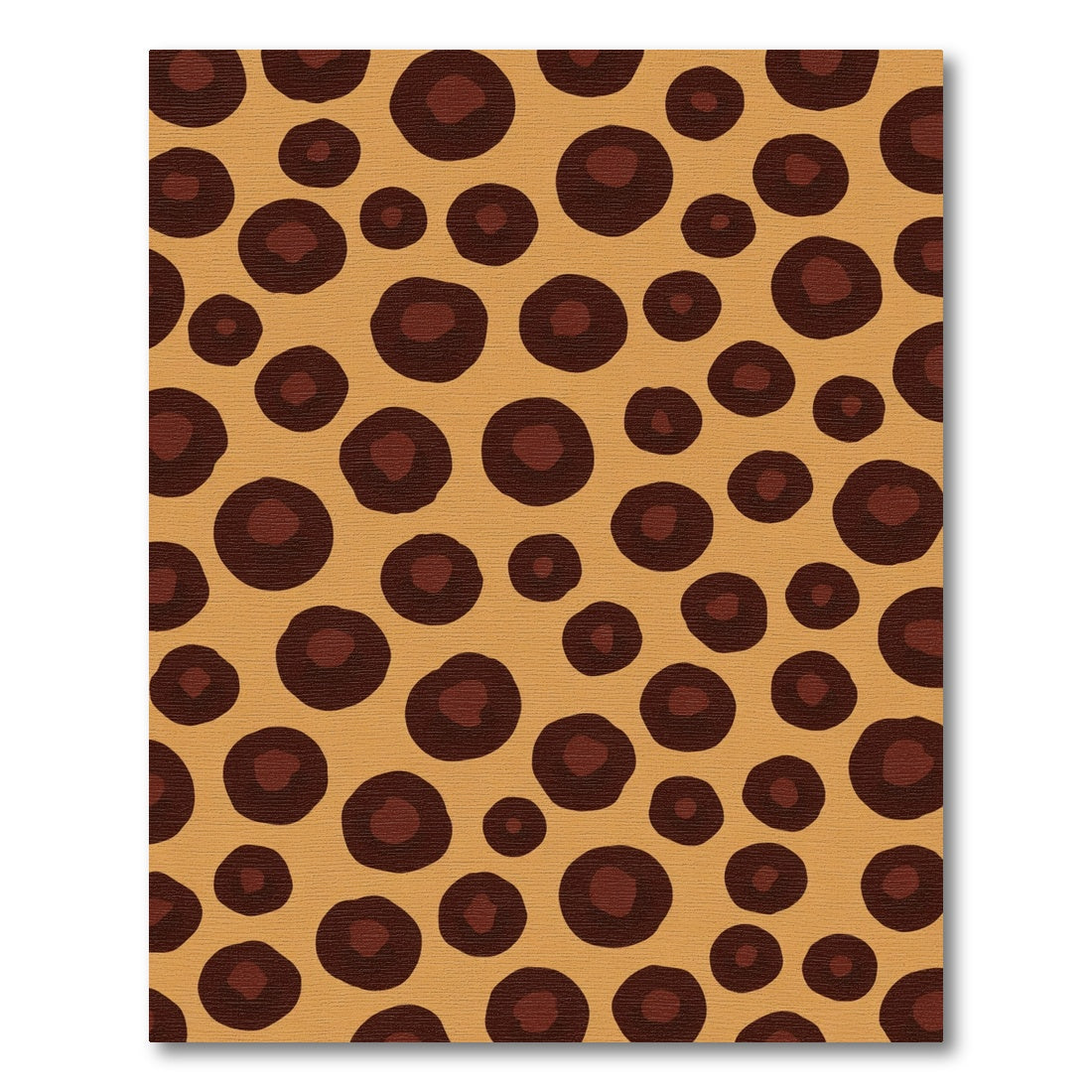 Caramel Leopard Spots Accent Rug