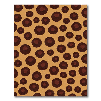 Caramel Leopard Spots Accent Rug