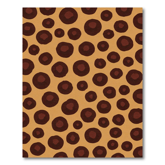 Caramel Leopard Spots Accent Rug