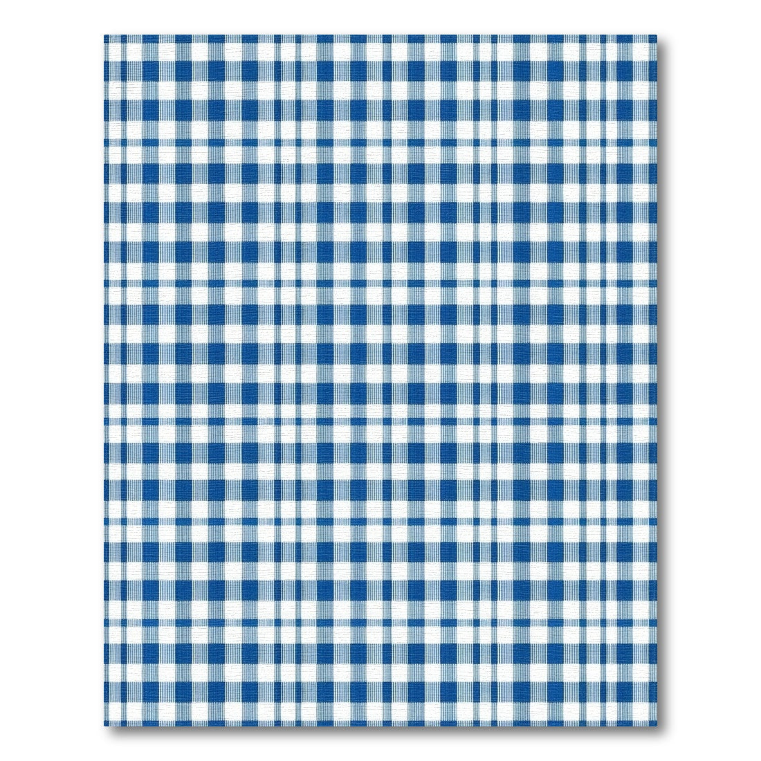 Blue Gingham Checkered Blue and Teal Area Rug