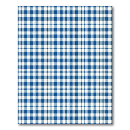 Blue Gingham Checkered Blue and Teal Area Rug