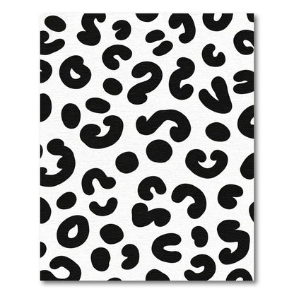 Bold Black Cheetah Spots Rug