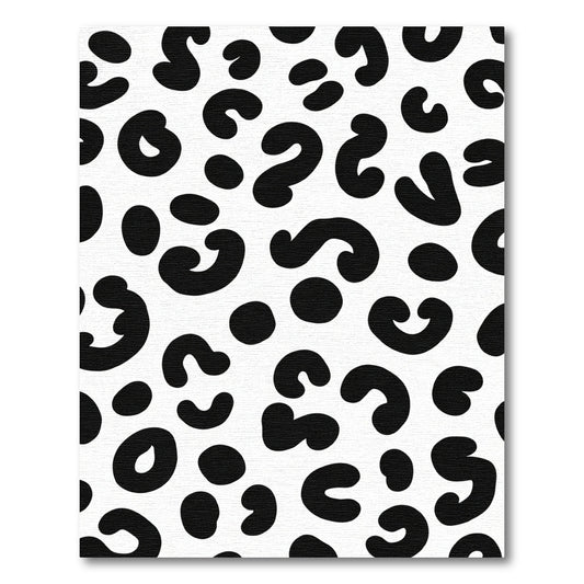 Bold Black Cheetah Spots Rug