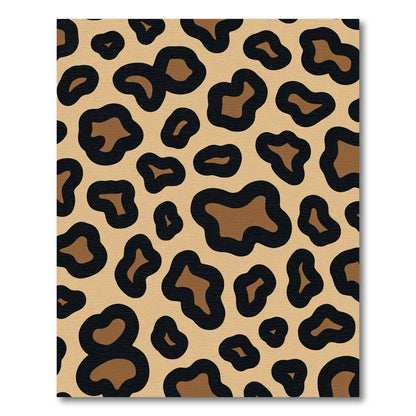 Brown and Black Leopard Spots Rug