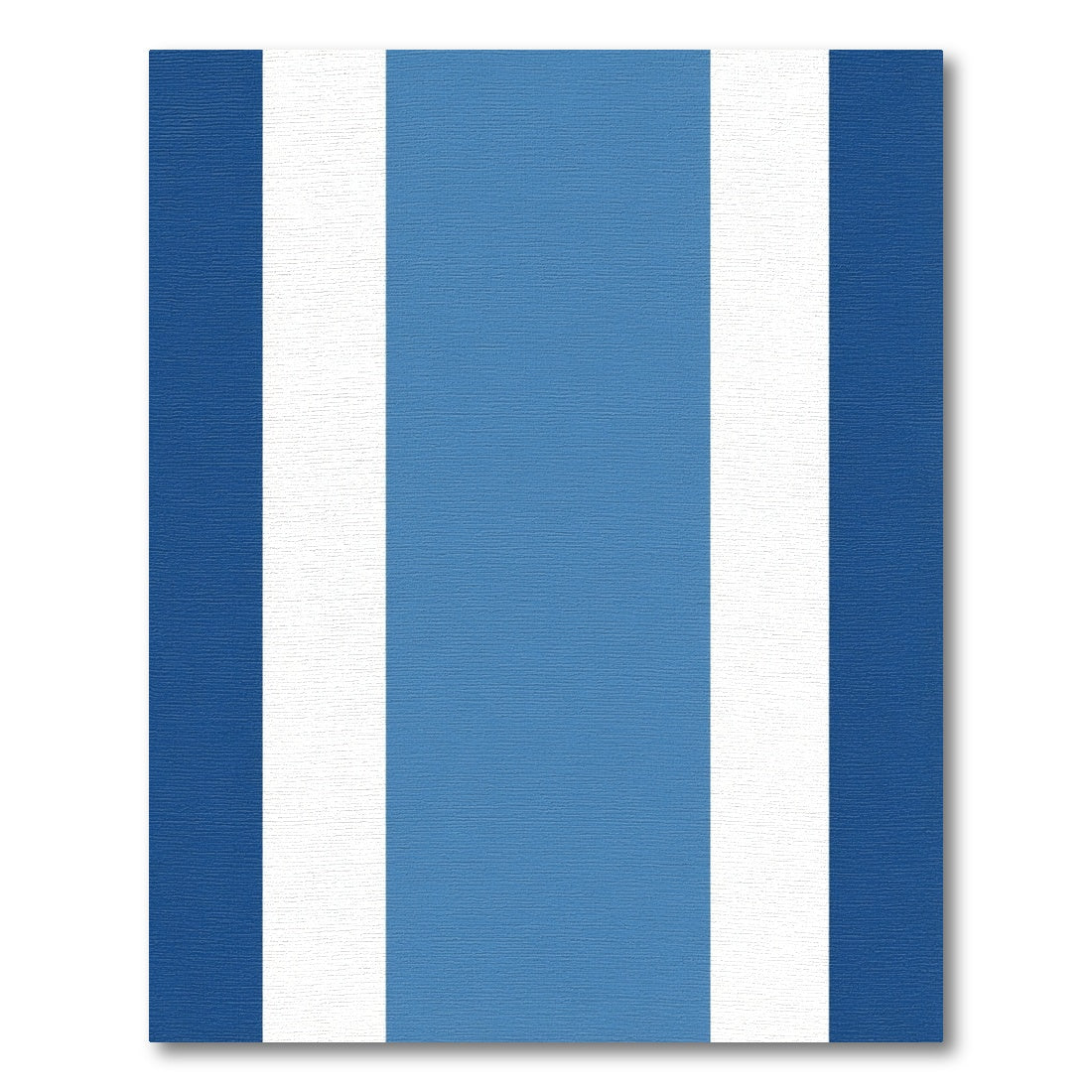 Bold Blue White Stripe Rug