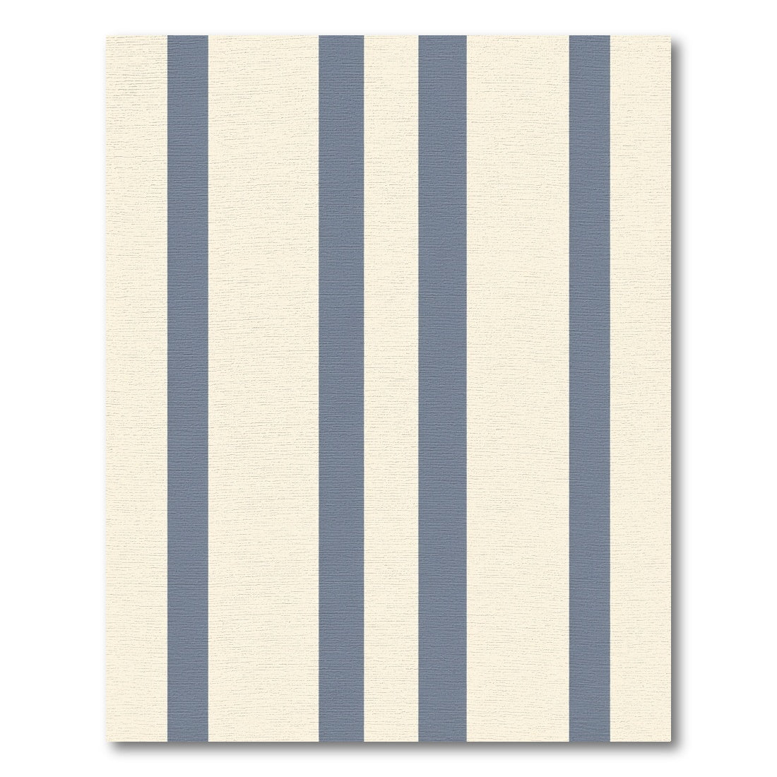 Cream and Blue Stripe Rug