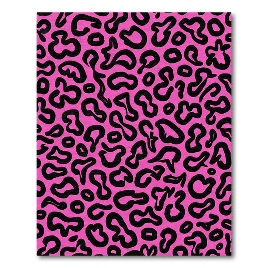 Hot Pink Wild Spots Print Rug