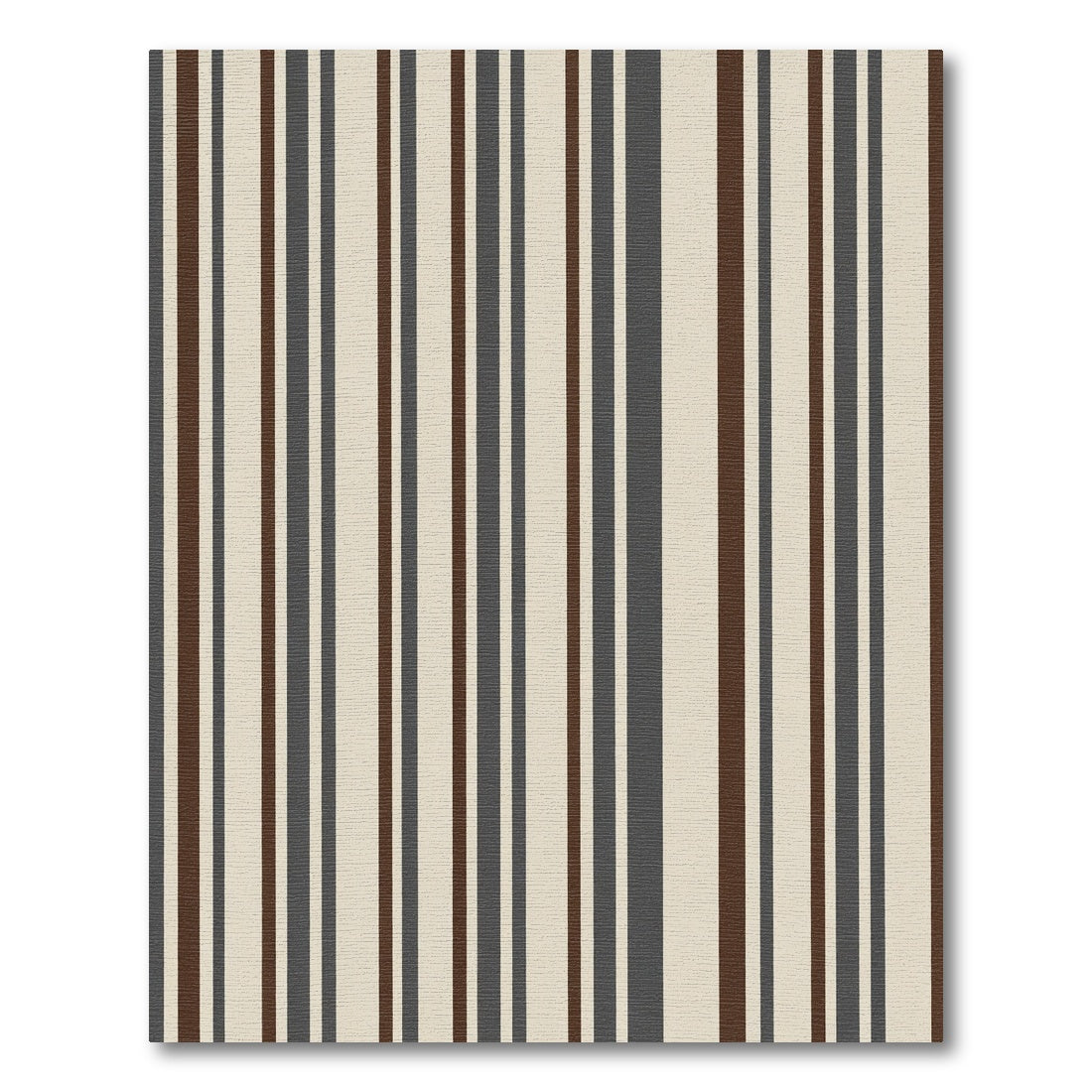 Earthy Taupe Gray Brown Stripes Rug