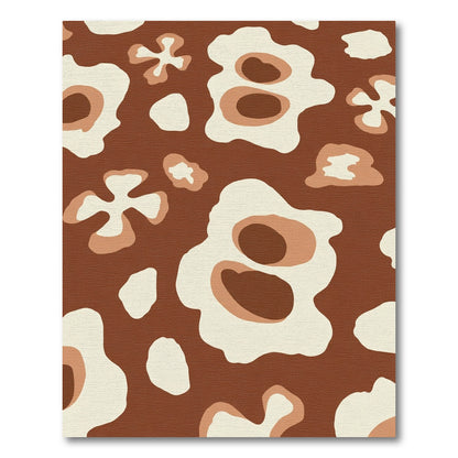 Earthy Organic Flow Abstract Forms Rug