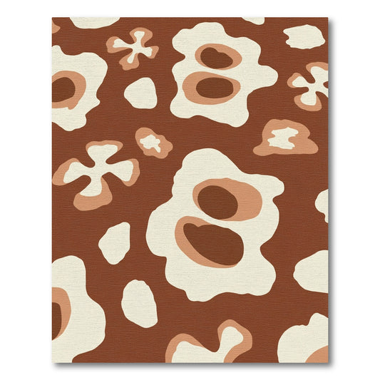 Earthy Organic Flow Abstract Forms Rug