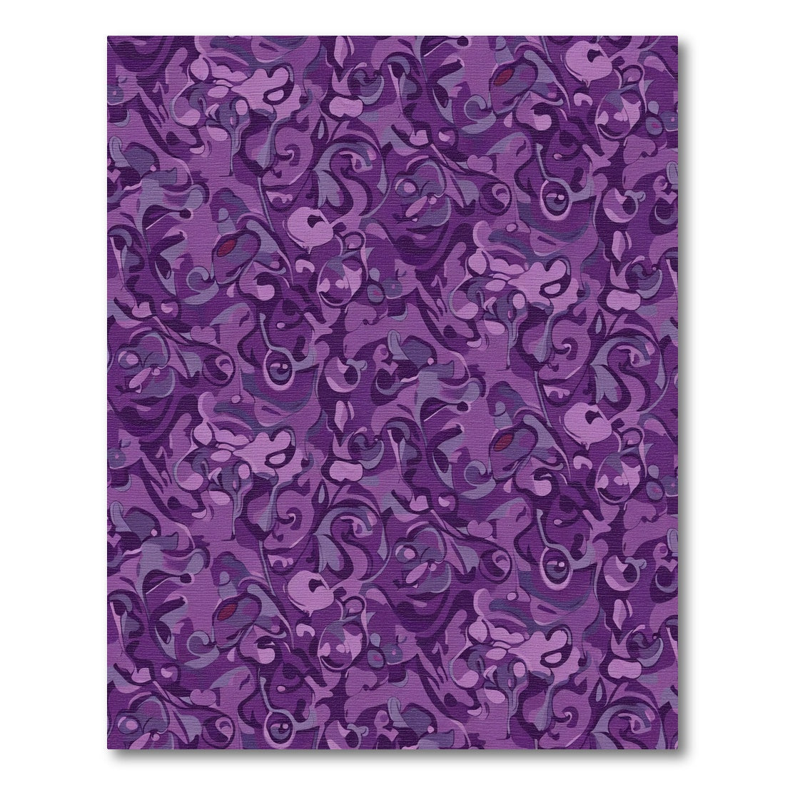 Amethyst Swirl Art Nouveau Rug