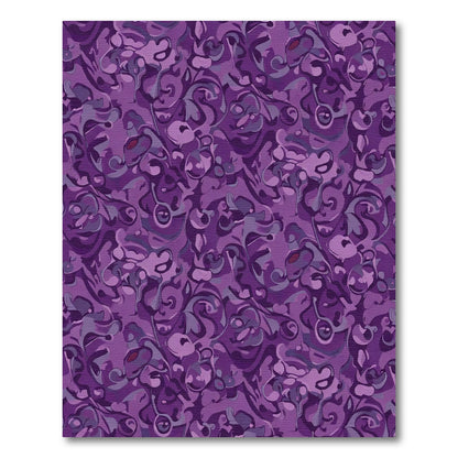 Amethyst Swirl Art Nouveau Rug