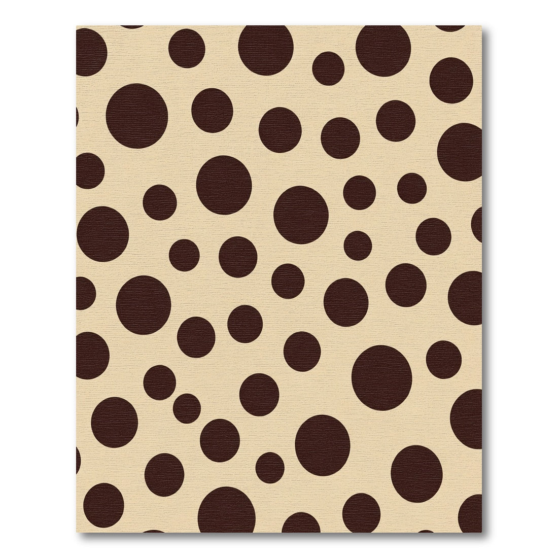 Earth Tone Scattered Circles Pattern Rug