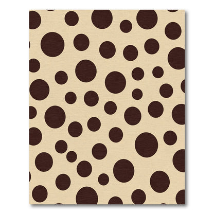 Earth Tone Scattered Circles Pattern Rug